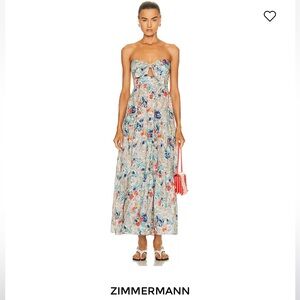 Zimmerman Clover Tie-Front Midi-Dress